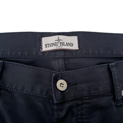 Stone Island SS 2012 Navy Blue RE-T Fit Cotton Trousers