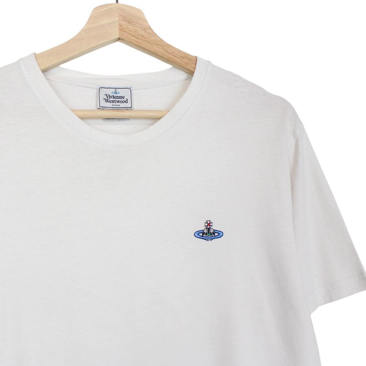 Vivienne Westwood White Short Sleeve Orb T-Shirt