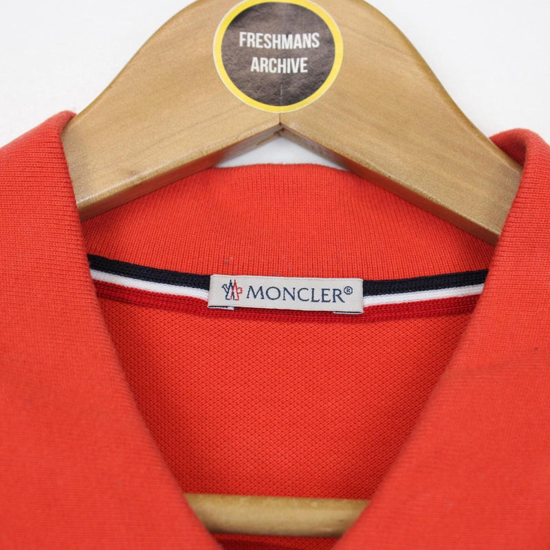 Moncler Maglia Manica Corta Orange Short Sleeve Polo Shirt