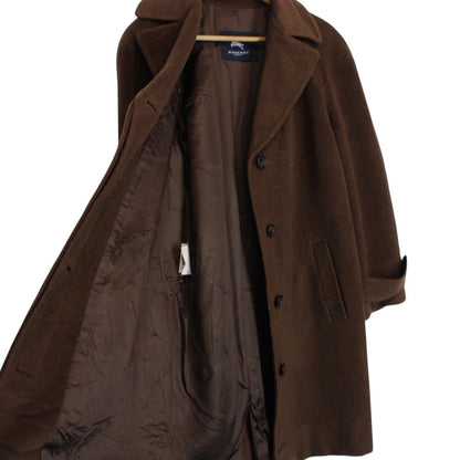 Vintage Burberry London Brown Virgin Wool Coat