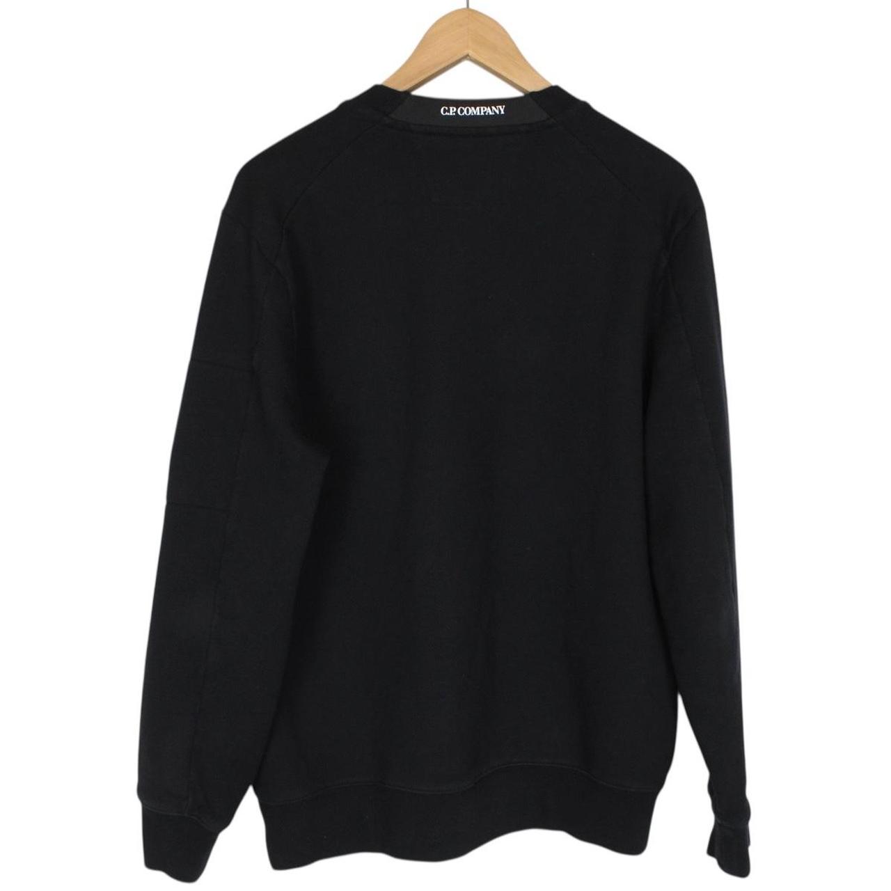 CP Company Black Cotton Lens Sweatshirt Jumper
