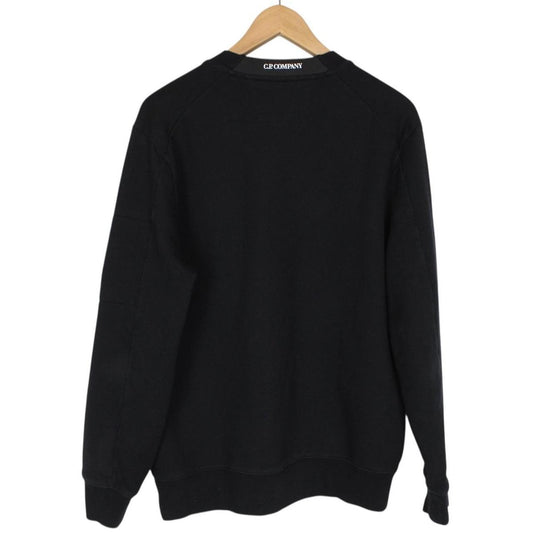 CP Company Black Cotton Lens Sweatshirt Jumper