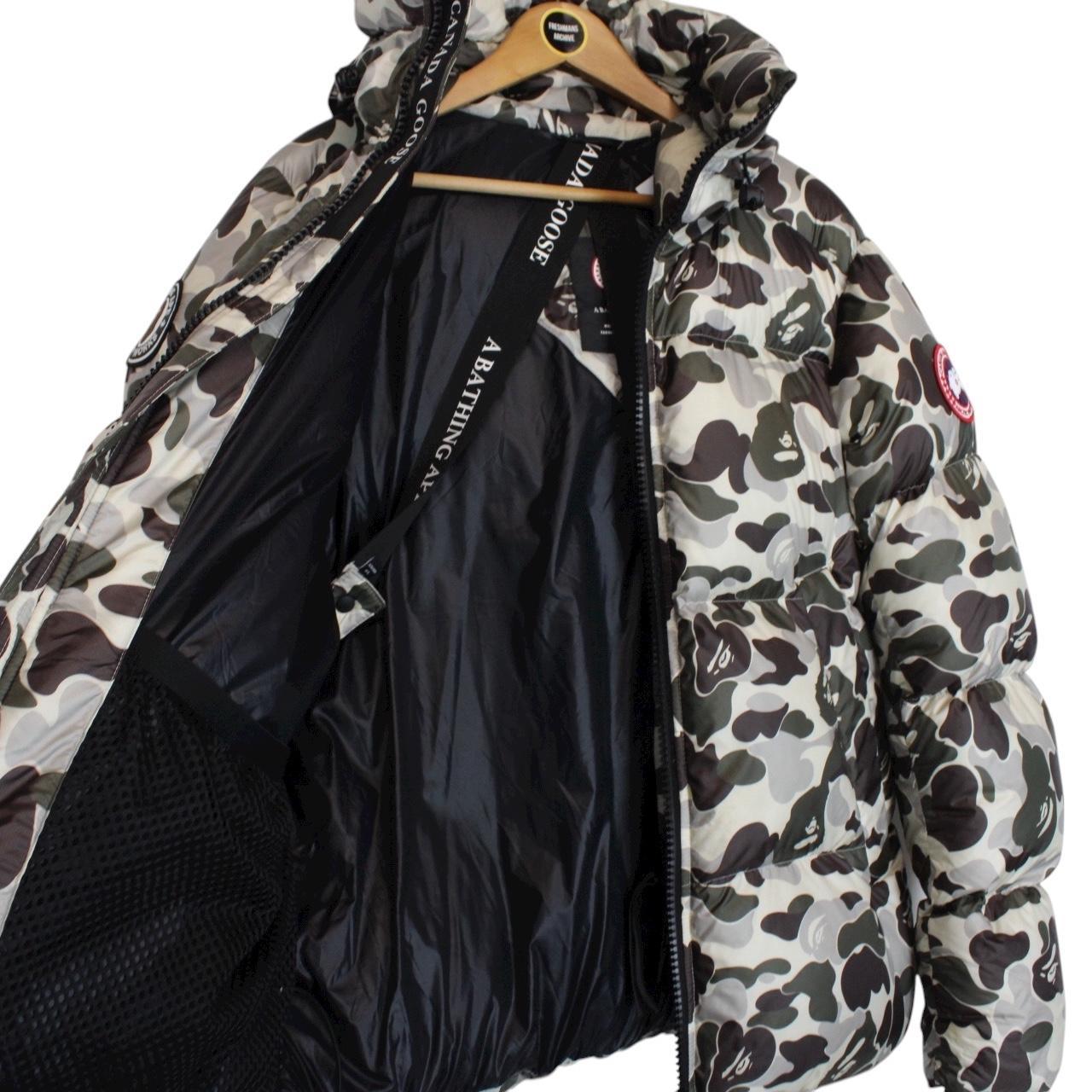 Bape x Canada Goose Grey Camo Crofton Down Puffer Jacket
