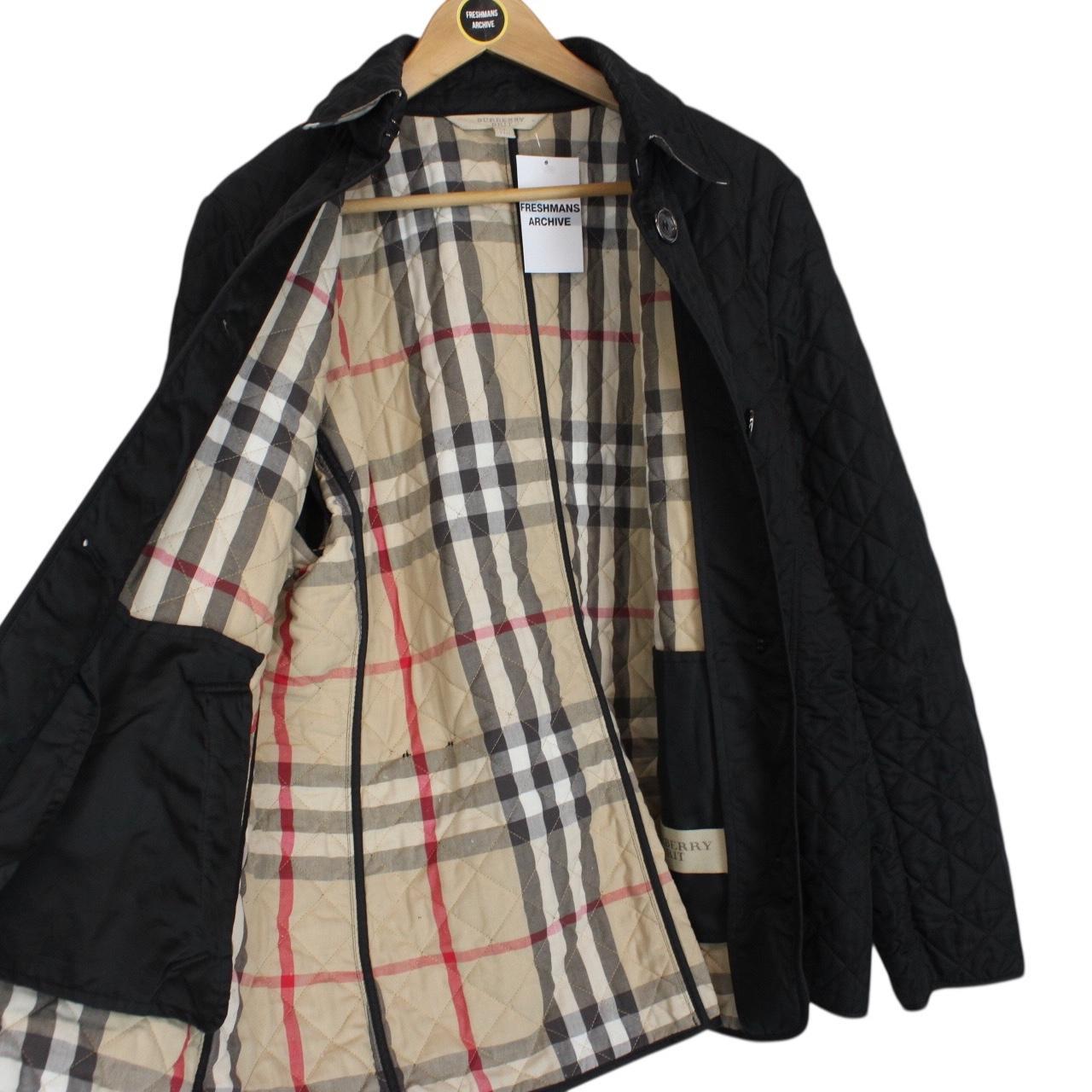 Burberry Brit Black Nova Check Lined Copford Quilted Jacket