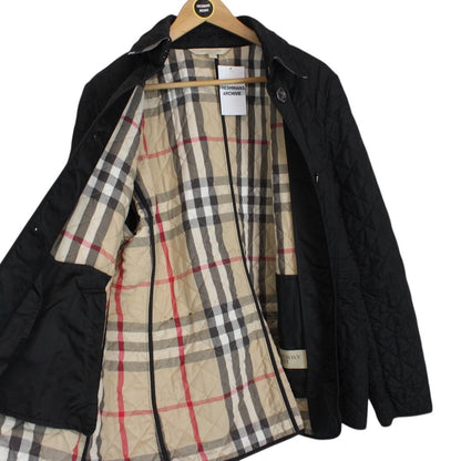 Burberry Brit Black Nova Check Lined Copford Quilted Jacket