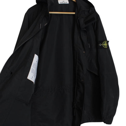 Stone Island SS 2018 Navy Blue Micro Reps Nylon Hooded Jacket