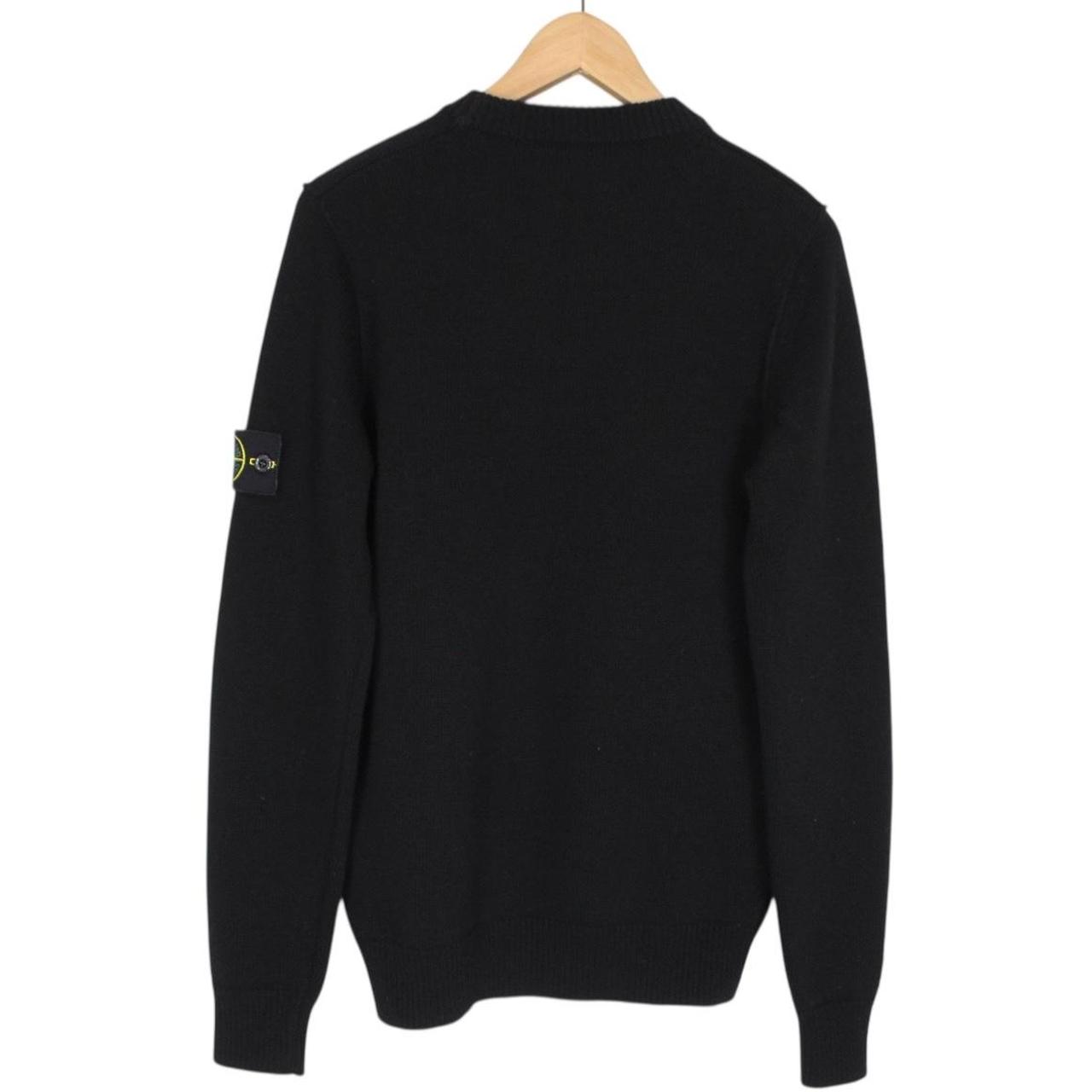 Stone Island AW 2024 Black Wool Knit Jumper