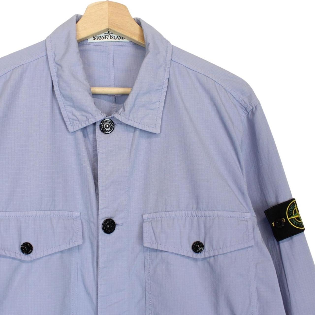 Stone Island SS 2019 Lilac Cotton Ripstop Overshirt Jacket