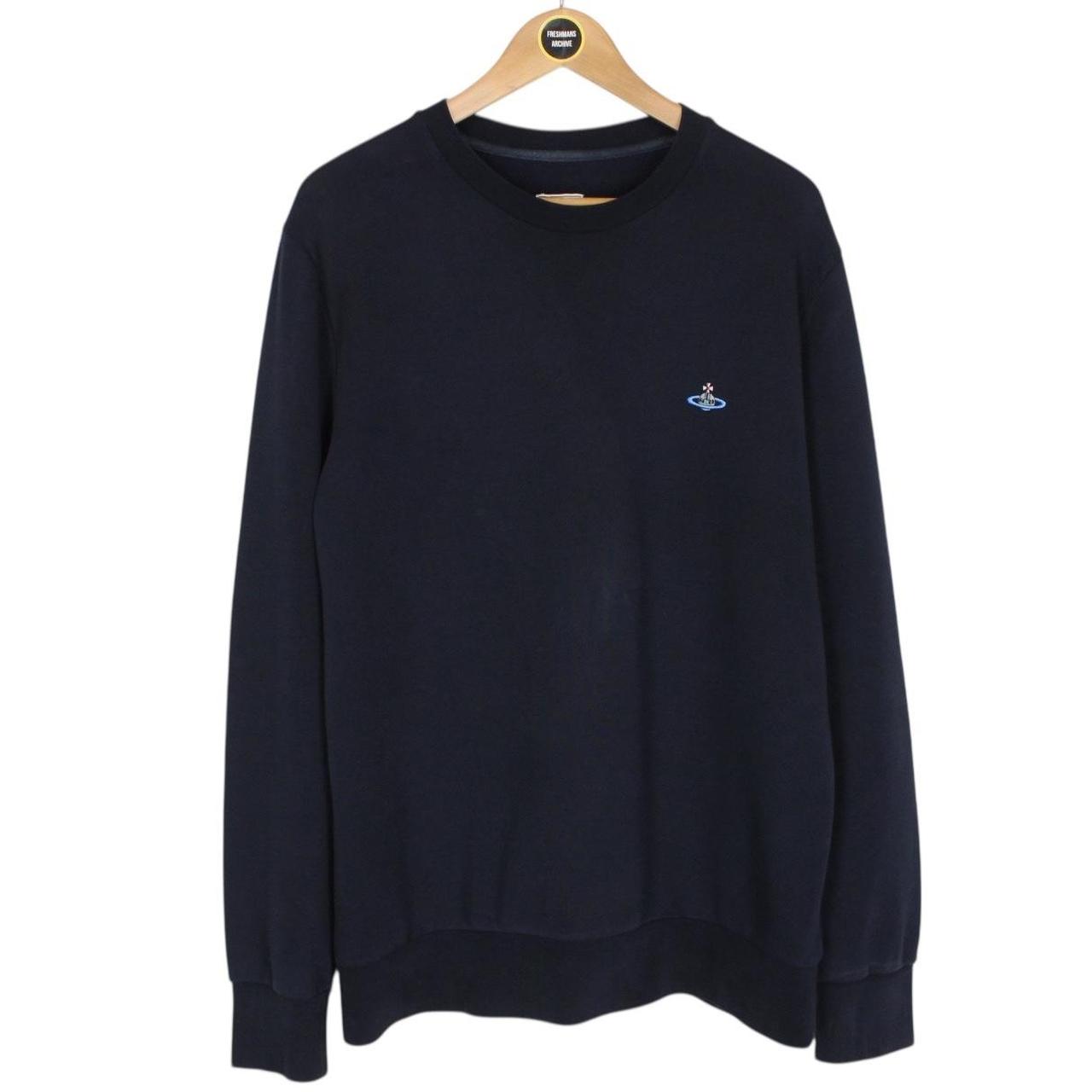 Vivienne Westwood Navy Blue Crew Neck Orb Sweatshirt