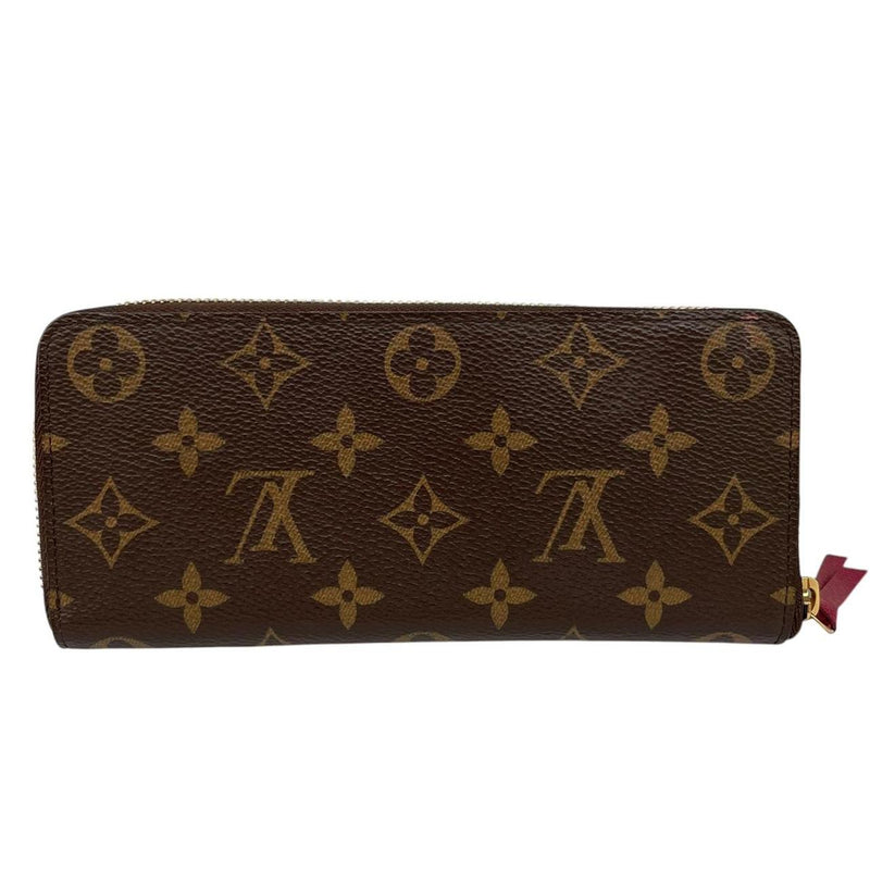 Louis Vuitton Brown Monogram Canvas Coated Leather Clemence Wallet