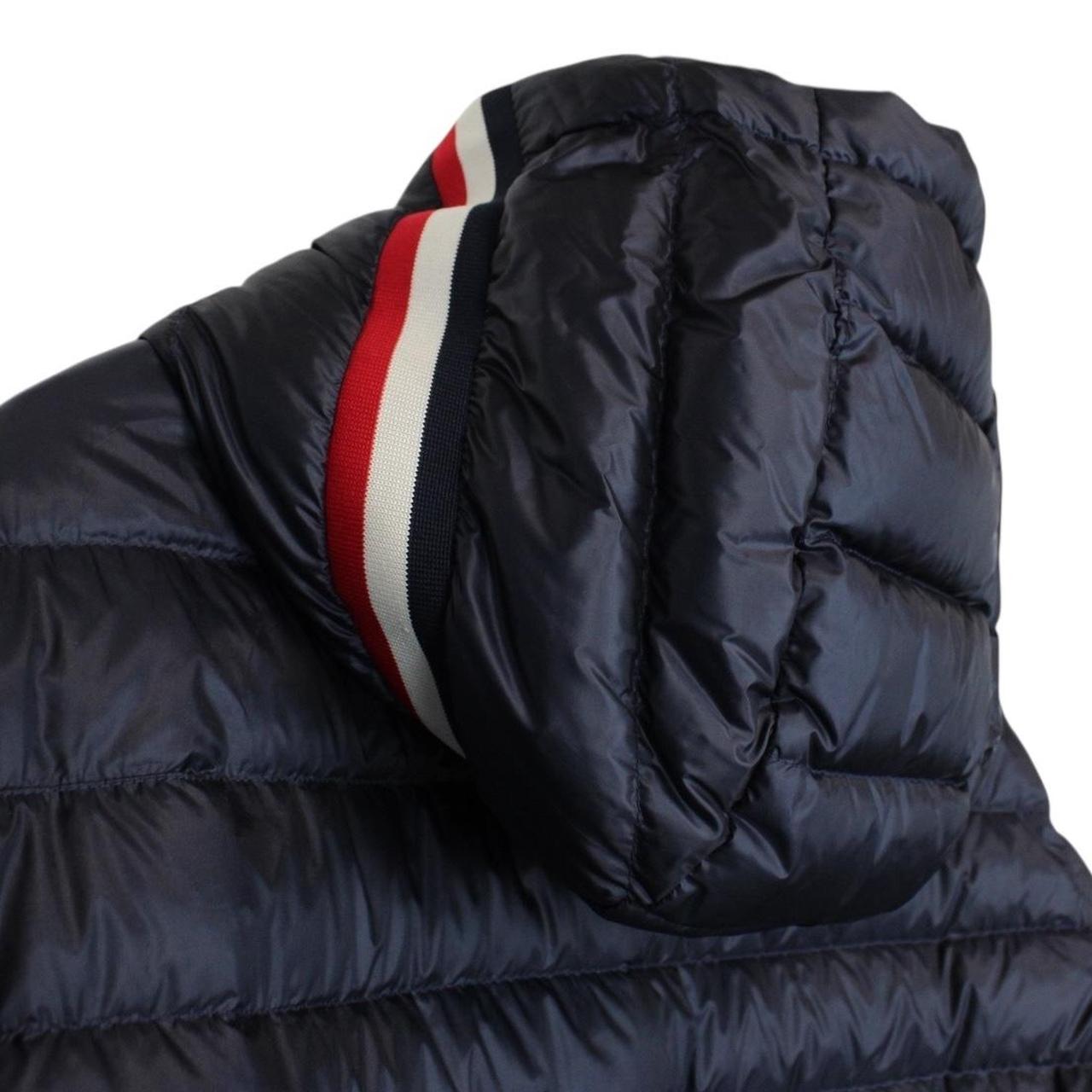 Moncler Giroux Navy Blue Longue Saison Hooded Down Jacket