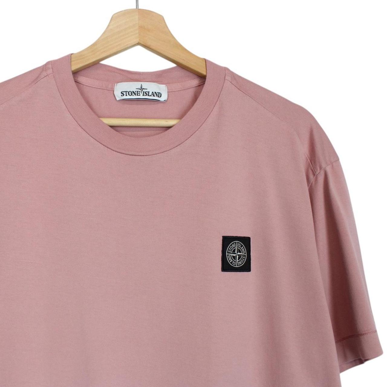 Stone Island SS 2021 Pink Short Sleeve Compass T-Shirt