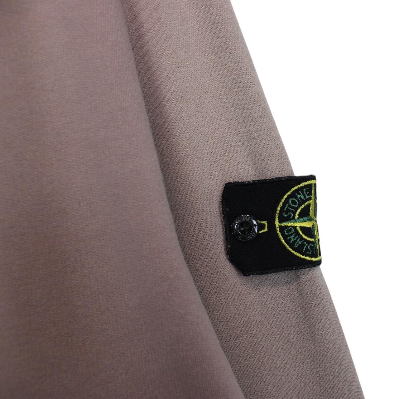 Stone Island AW 2018 Mauve Reflective Cotton Sweatshirt Jumper
