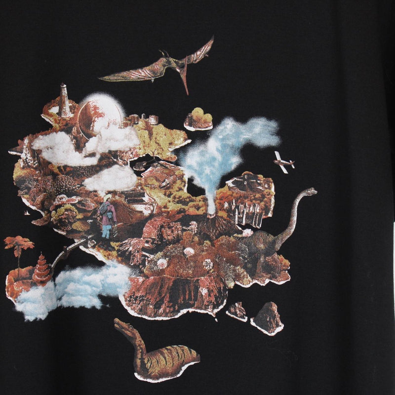 Lanvin Black Hawaiian Dino Print Short Sleeve T-Shirt