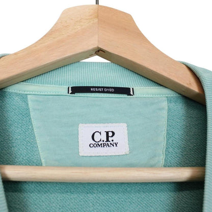 CP Company Green Resist Dyed Cotton Lens Sweatshirt Jumper