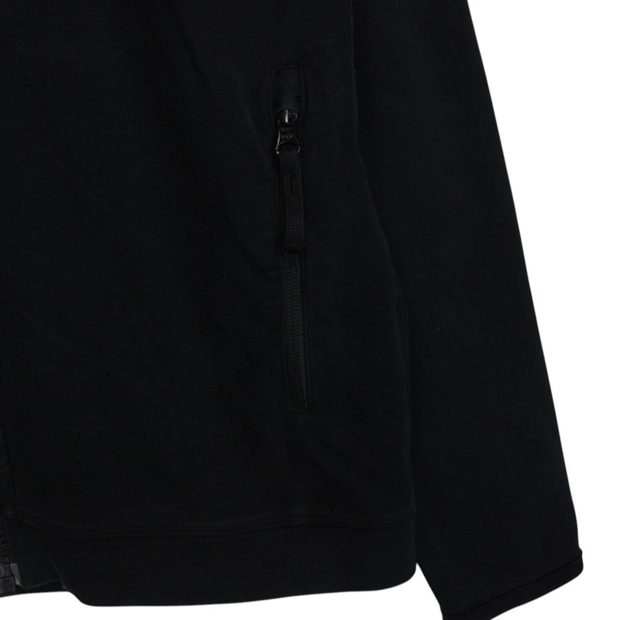 Stone Island Ghost AW 2017 Black Full Zip Resin Cotton Sweatshirt Jumper