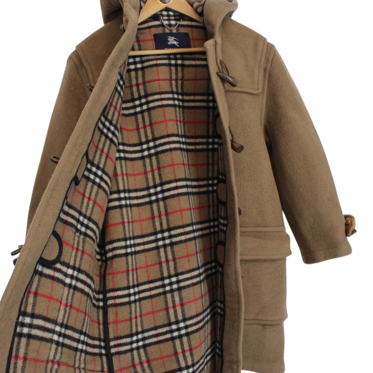 Vintage Burberry London Brown Wool Duffle Coat
