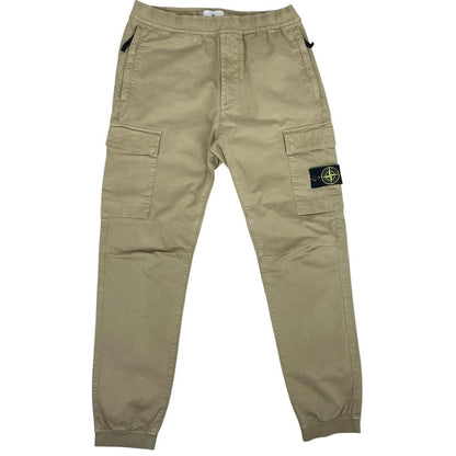 Stone Island AW 2024 Beige RE-T Fit Cargo Trousers