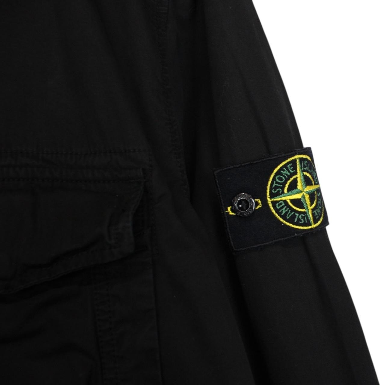 Stone Island SS 2019 Black Full Zip Cotton Overshirt Jacket