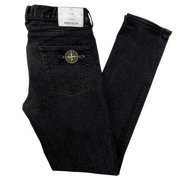 Stone Island SS 2017 Black Skinny Fit Denim Jeans