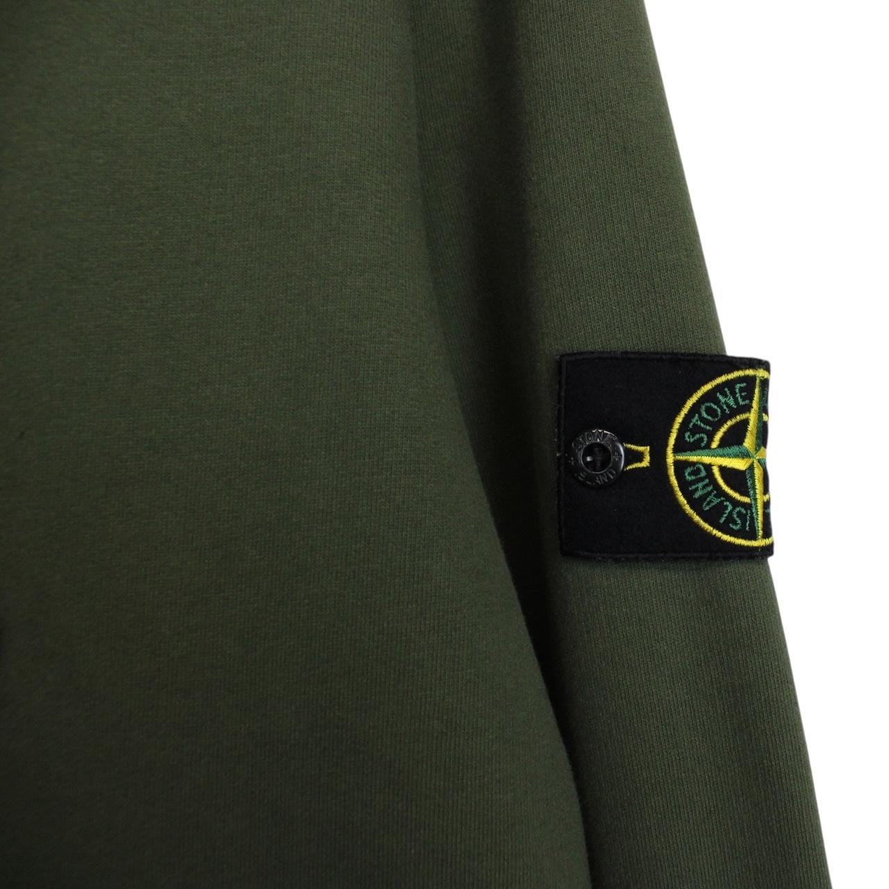 Stone Island AW 2020 Green Cotton Hoodie Jumper