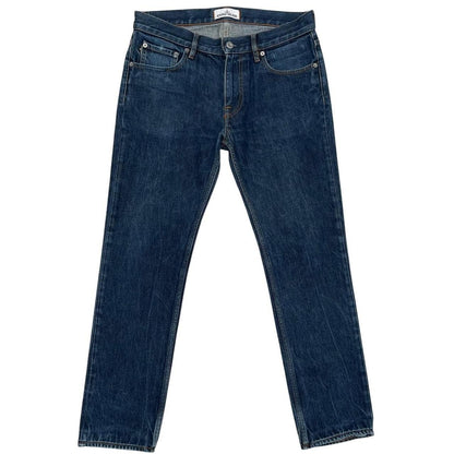 Stone Island AW 2018 Navy Blue Skinny Fit Denim Jeans