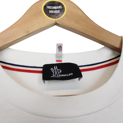Moncler Grenoble Maglia Cream and Black Short Sleeve T-Shirt