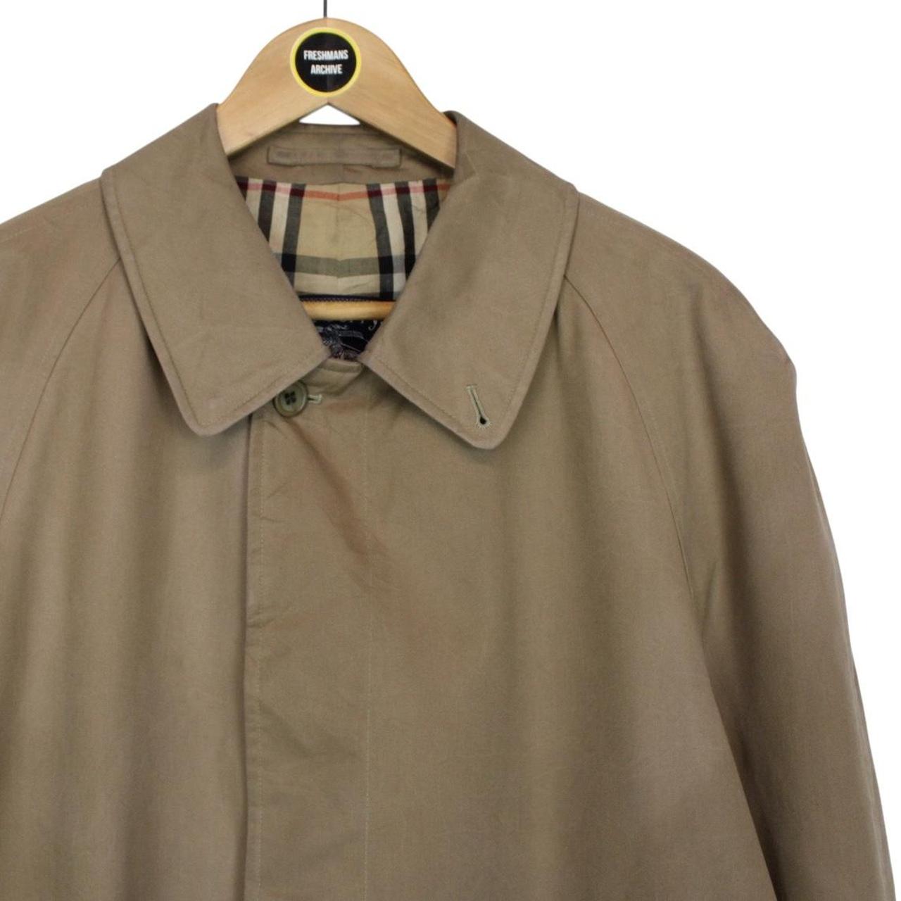 Vintage 90s Burberry Tan Brown Single Breasted Trench Coat