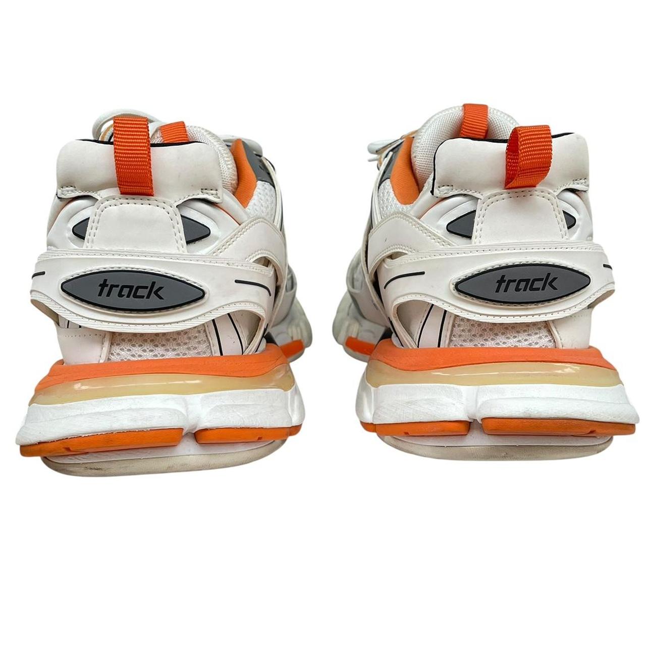Balenciaga Track White and Orange Trainers
