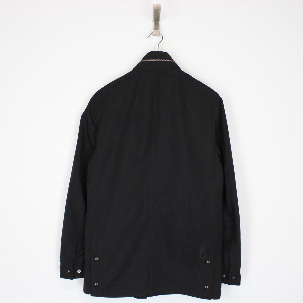 Burberry London Black Full Zip Nova Check Lined Jacket