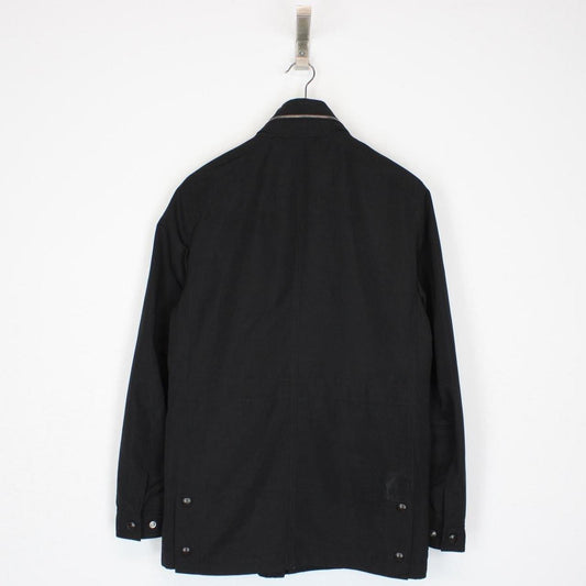 Burberry London Black Full Zip Nova Check Lined Jacket