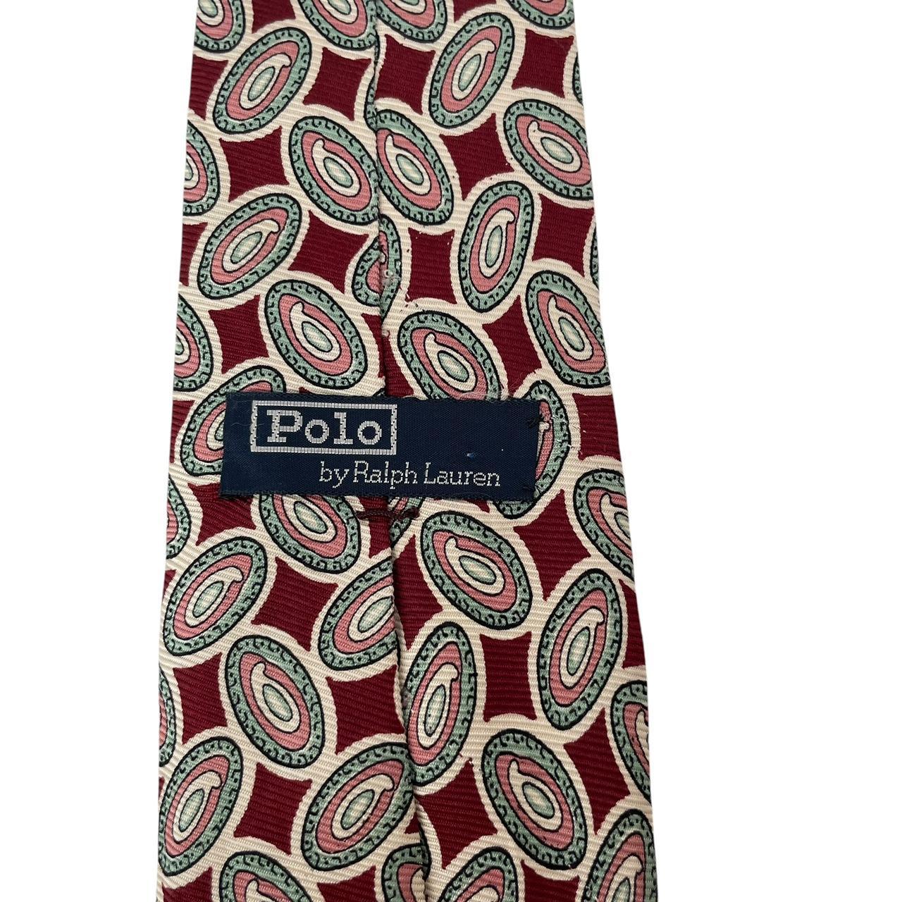 Vintage Polo Ralph Lauren Multicoloured Abstract Silk Tie