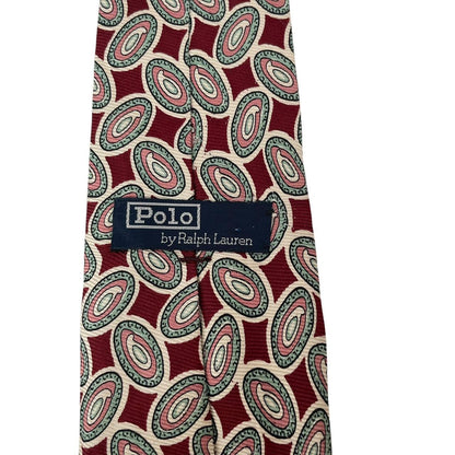 Vintage Polo Ralph Lauren Multicoloured Abstract Silk Tie