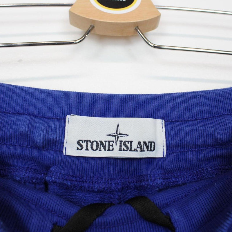 Stone Island SS 2016 Blue Cotton Jogger Shorts