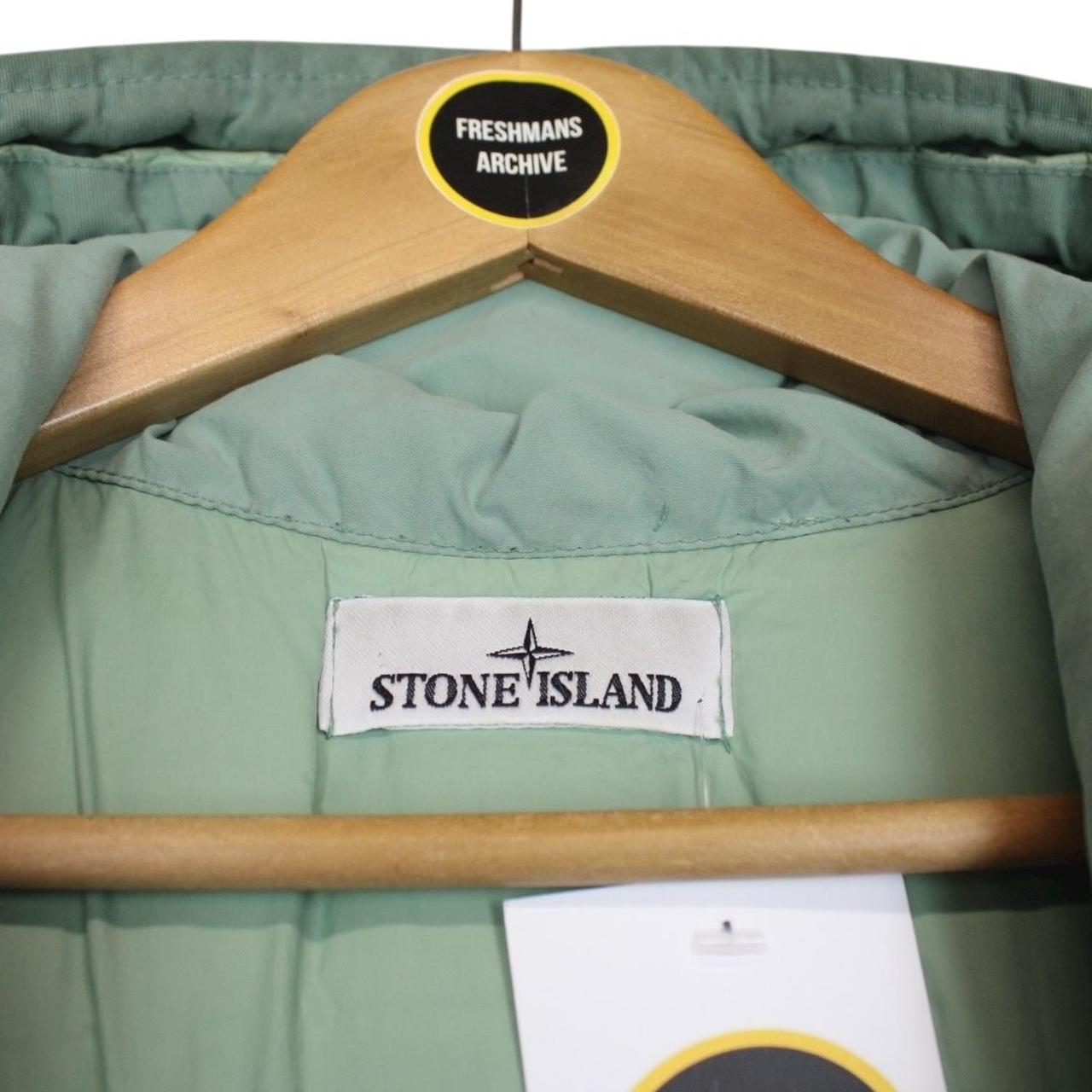 Stone Island AW 2022 Green Garment Dyed Crinkle Reps R-NY Down Puffer Jacket