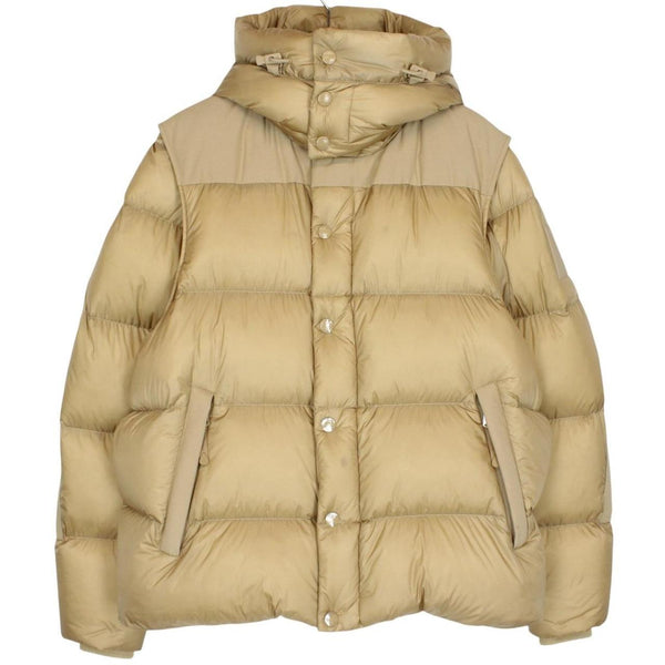 Burberry Warm Honey ‘Leeds’ Detachable Sleeve Hooded Down Jacket