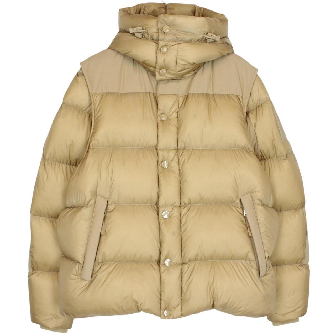 Burberry Warm Honey ‘Leeds’ Detachable Sleeve Hooded Down Jacket