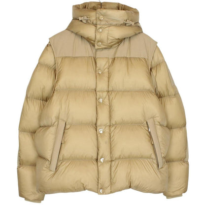 Burberry Warm Honey ‘Leeds’ Detachable Sleeve Hooded Down Jacket