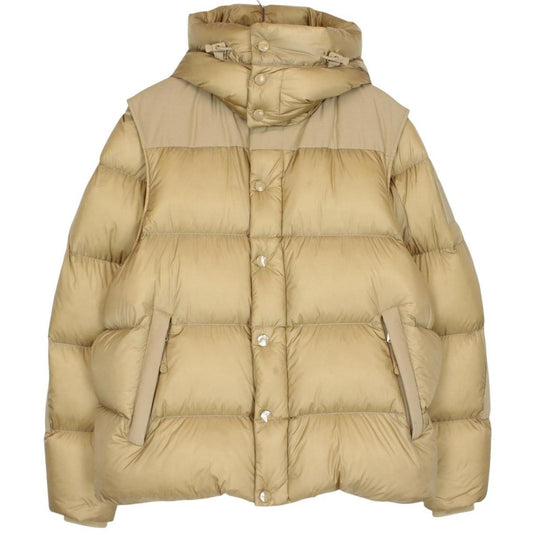 Burberry Warm Honey ‘Leeds’ Detachable Sleeve Hooded Down Jacket