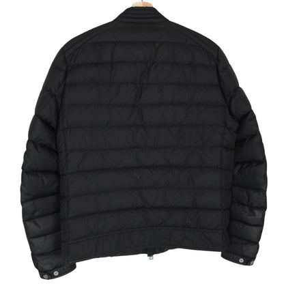 Moncler Amiot Black Full Zip Biker Down Jacket