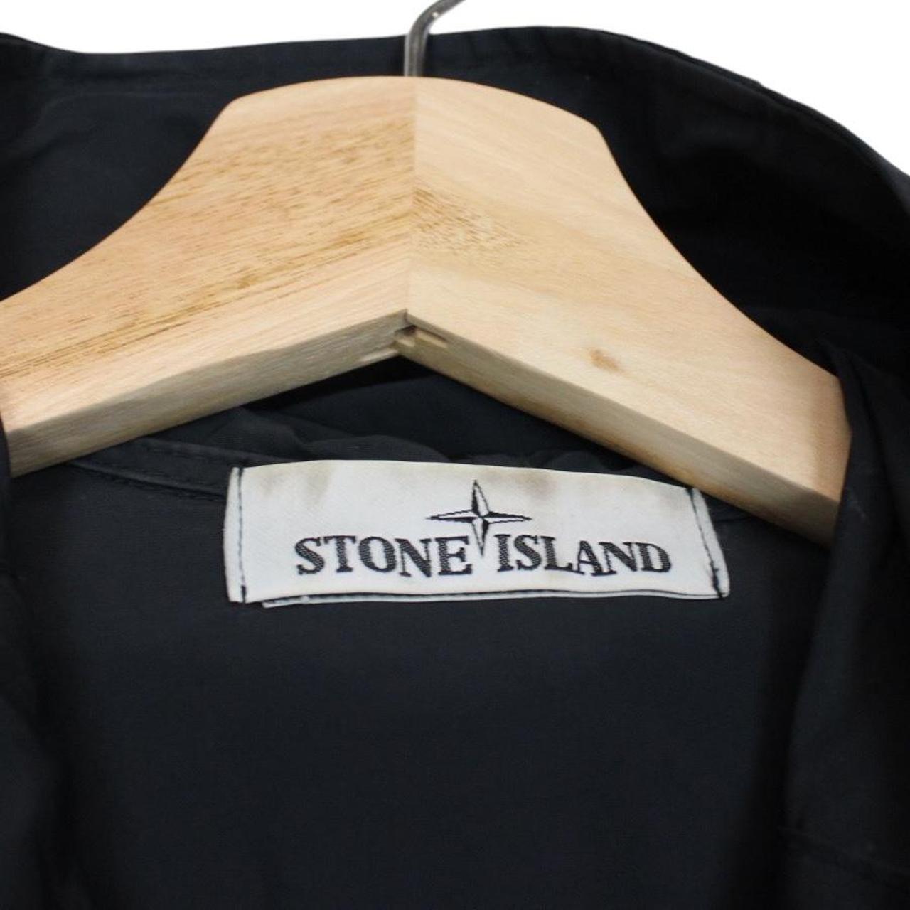 Stone Island SS 2018 Navy Blue Micro Reps Full Zip Parka Jacket