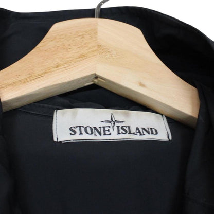 Stone Island SS 2018 Navy Blue Micro Reps Full Zip Parka Jacket