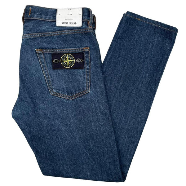 Stone Island AW 2014 Blue Slim Fit Denim Jeans
