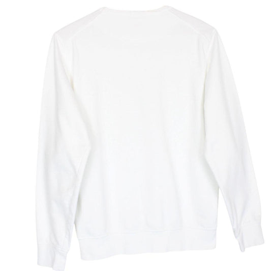 Stone Island Junior SS 2023 White Logo Print Sweatshirt Jumper