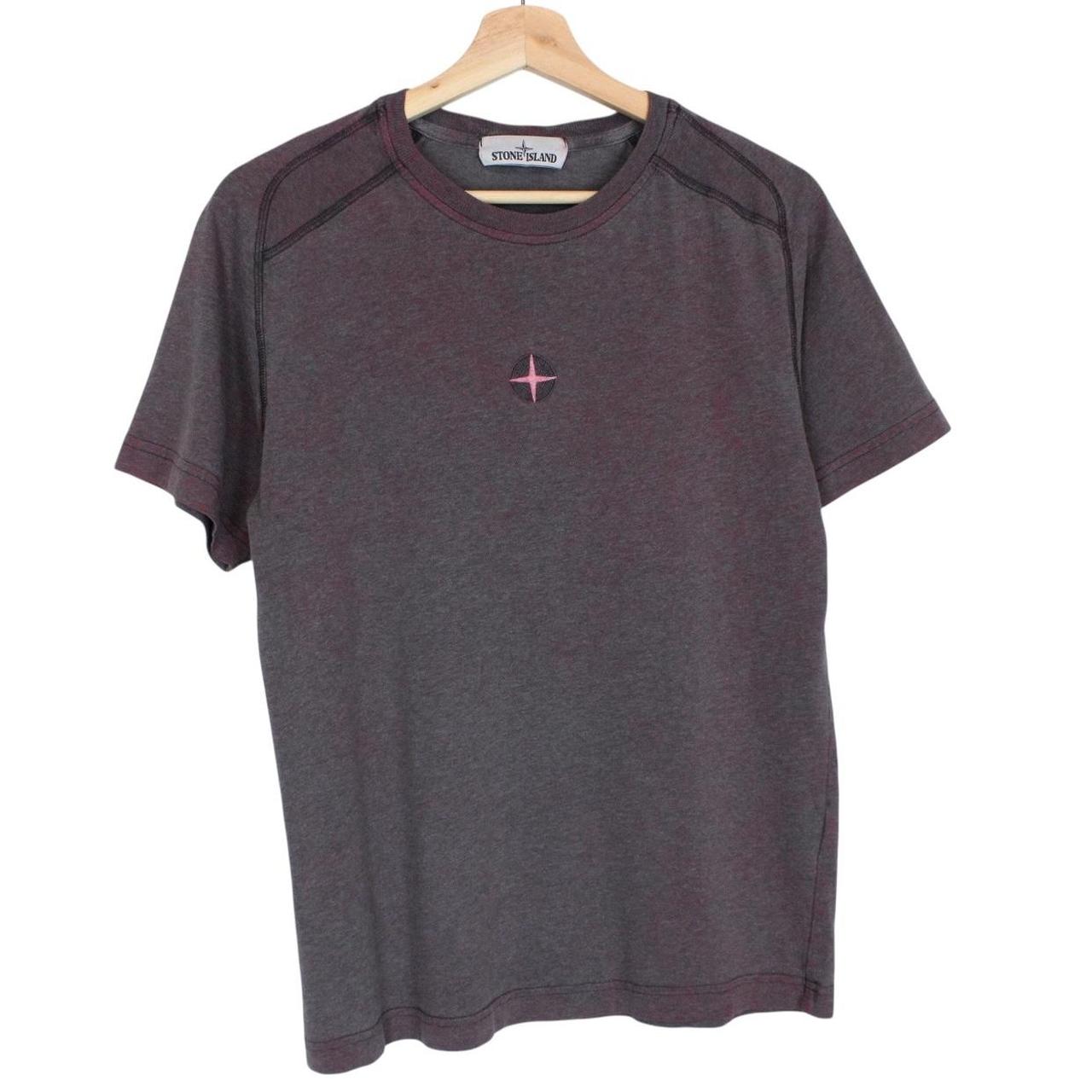 Stone Island Dark Cyclamen Dust Treatment Short Sleeve Cotton T-Shirt