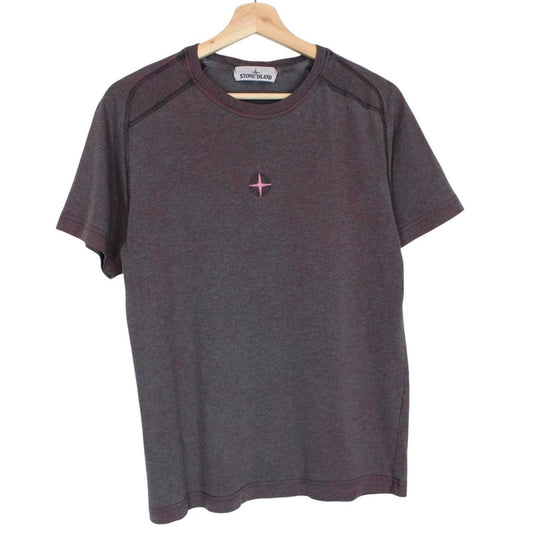 Stone Island Dark Cyclamen Dust Treatment Short Sleeve Cotton T-Shirt