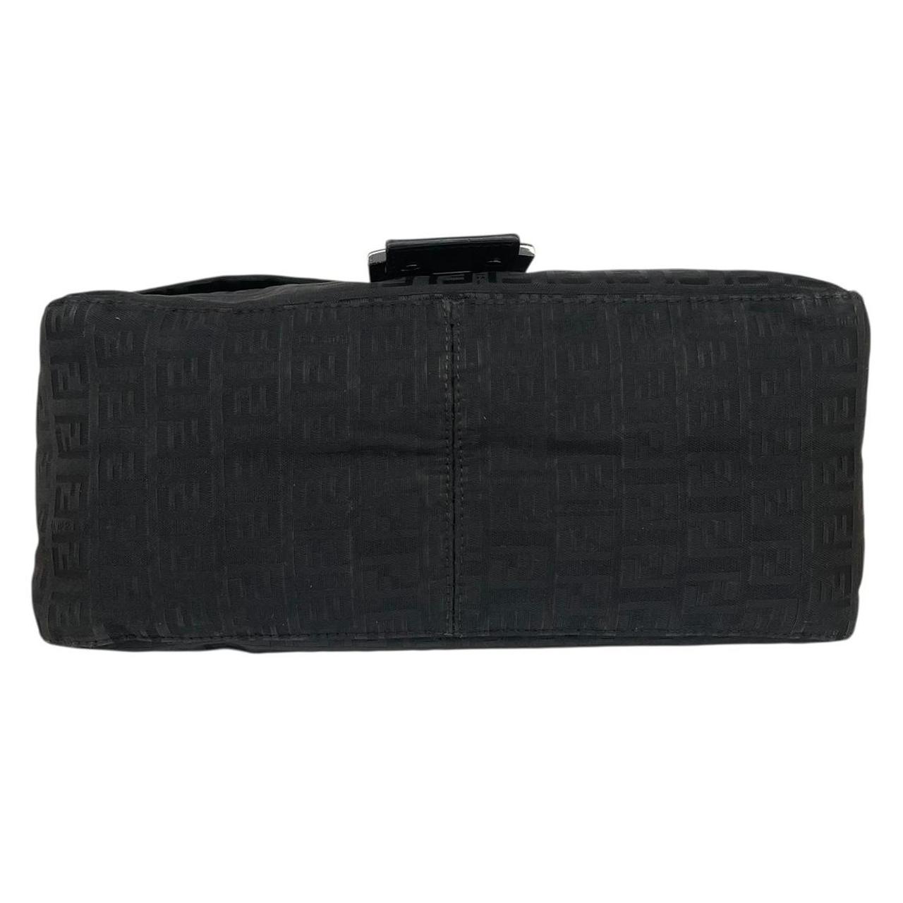 Fendi Black Zucca Monogram Mama Baguette Shoulder Bag