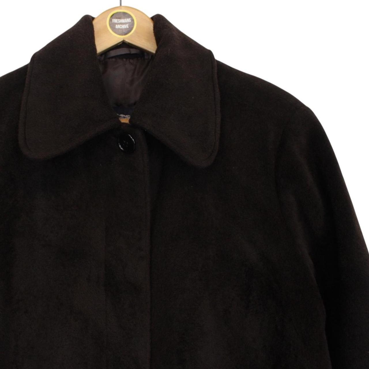 Vintage Burberry London Brown Cotton Blend Coat