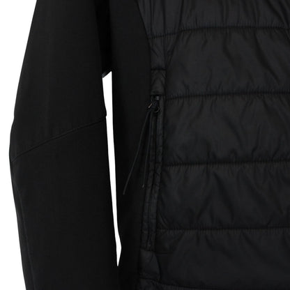 CP Company Black Full Zip Hybrid Quilted Soft Shell Goggle Jacket