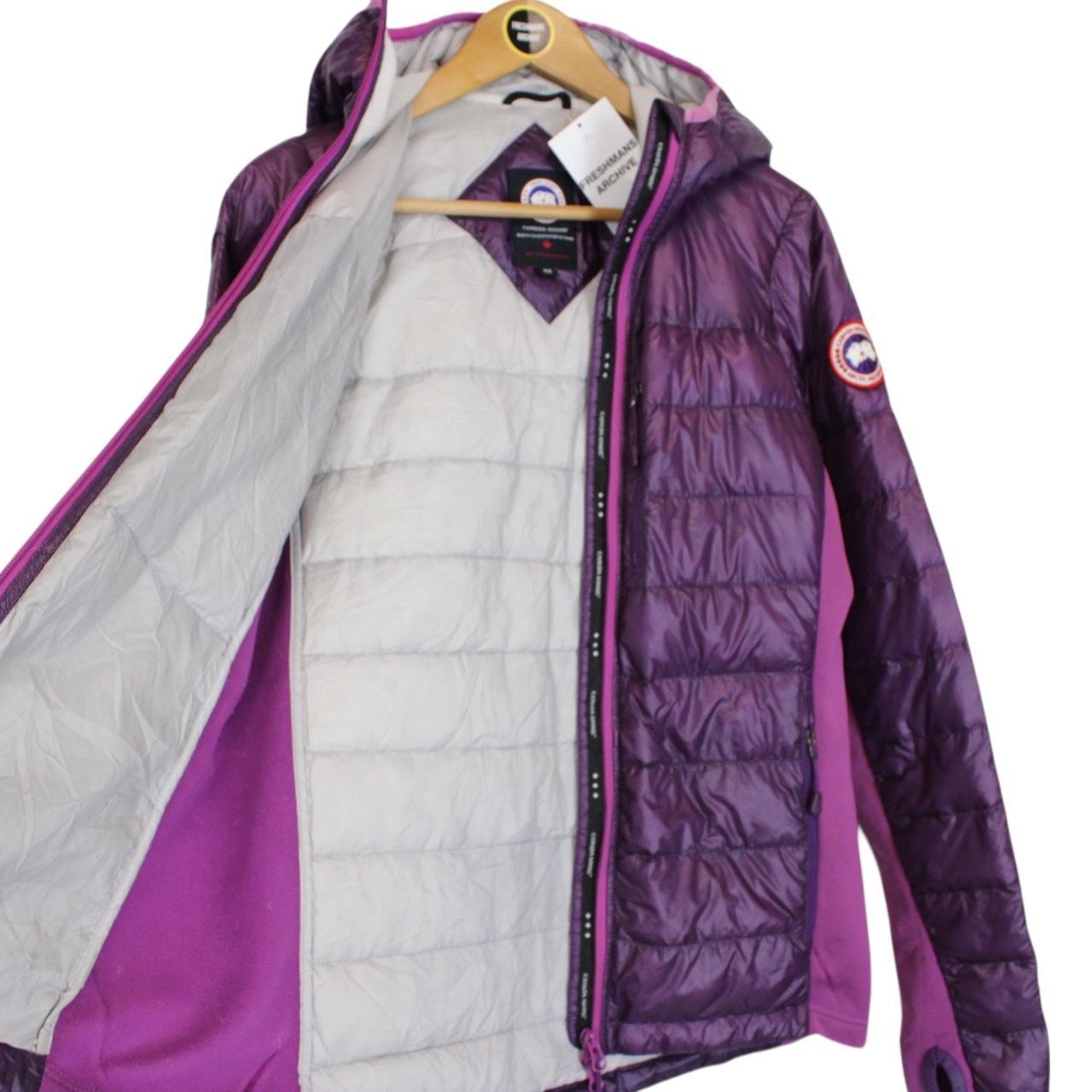 Canada Goose Purple Hybridge Lite Full Zip Hooded Down Jacket